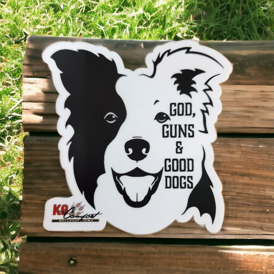 God, Guns & Good Dogs - Vehicle/Bottle Sticker